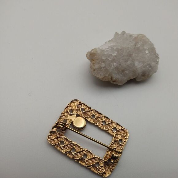 Gold toned vintage brooch - Picture 2 of 3